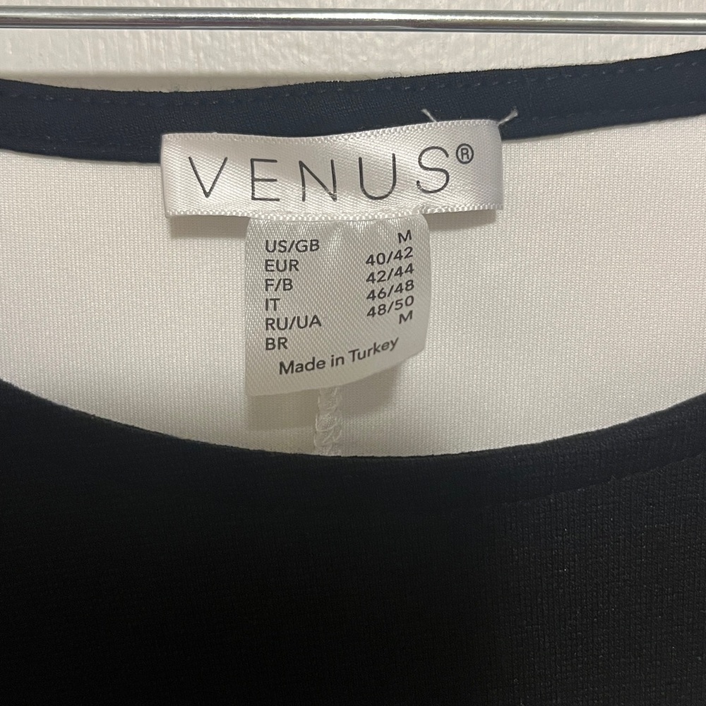 VENUS Black and White Dress - Picture 3 of 4
